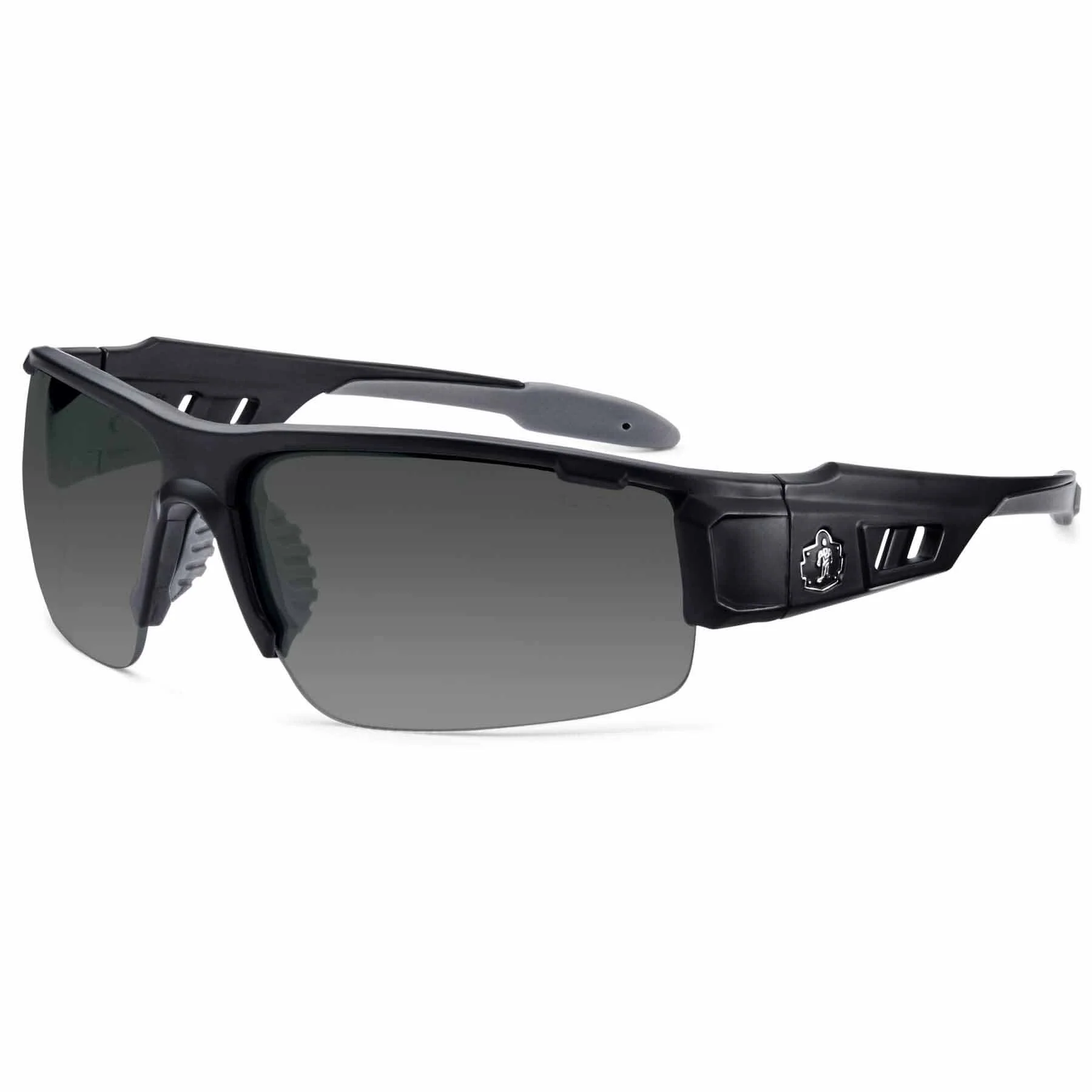 Ergodyne 52430 DAGR Smoke Lens Matte Black Safety Glasses - Moutools