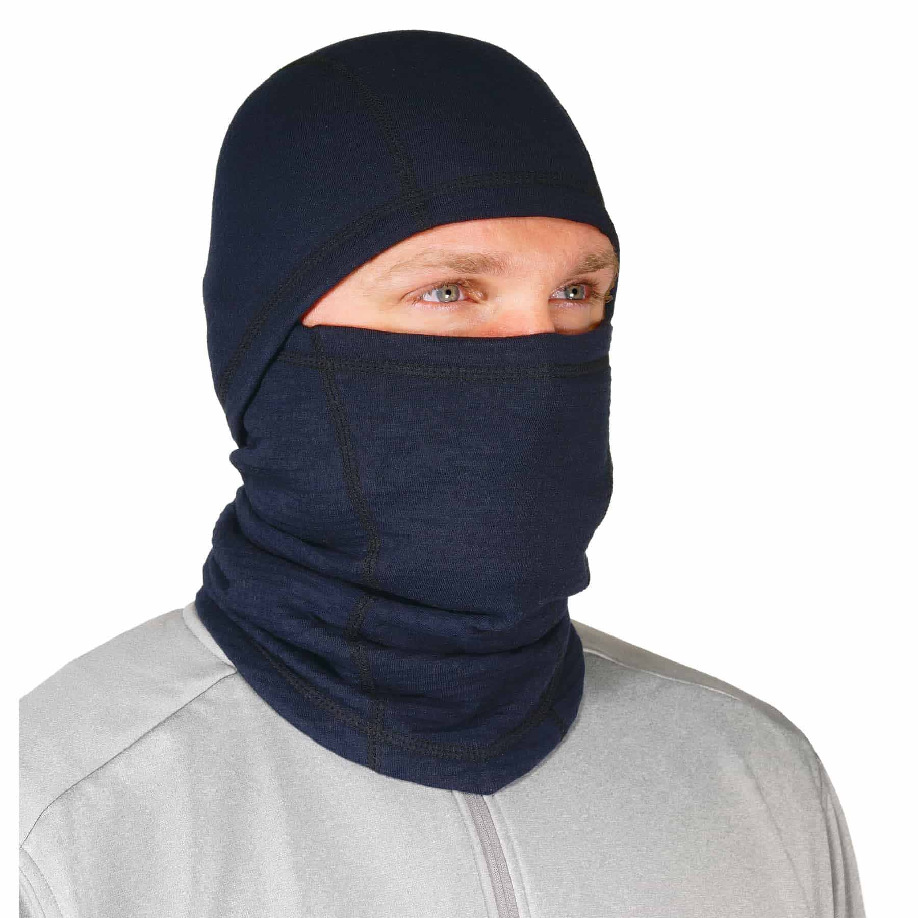 Ergodyne 16848 6847  Navy FR Balaclava Face Mask - Dual Compliant - Moutools