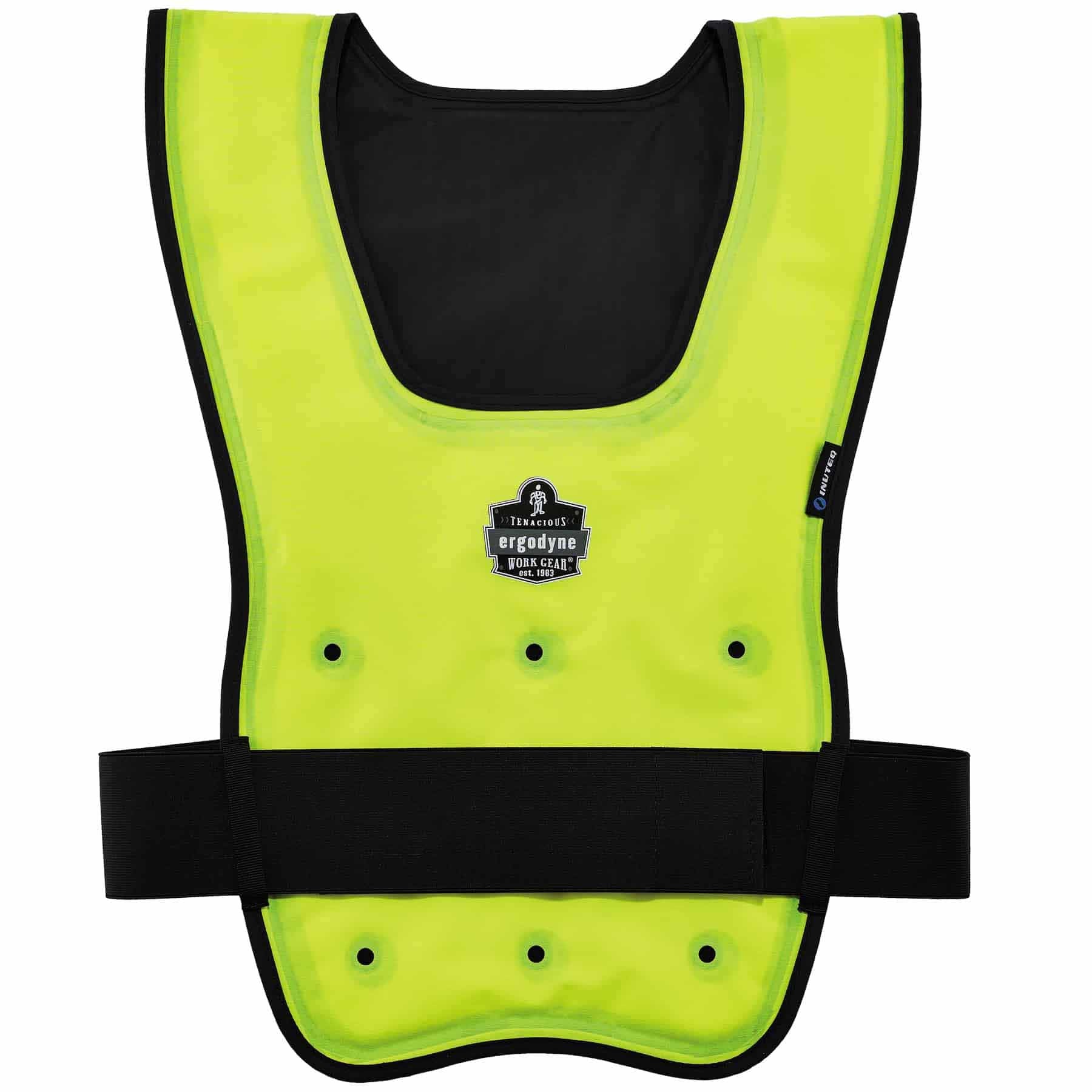 Ergodyne 12683 6687 S/M Lime Economy Dry Evaporative Cooling Vest - Elastic - Moutools