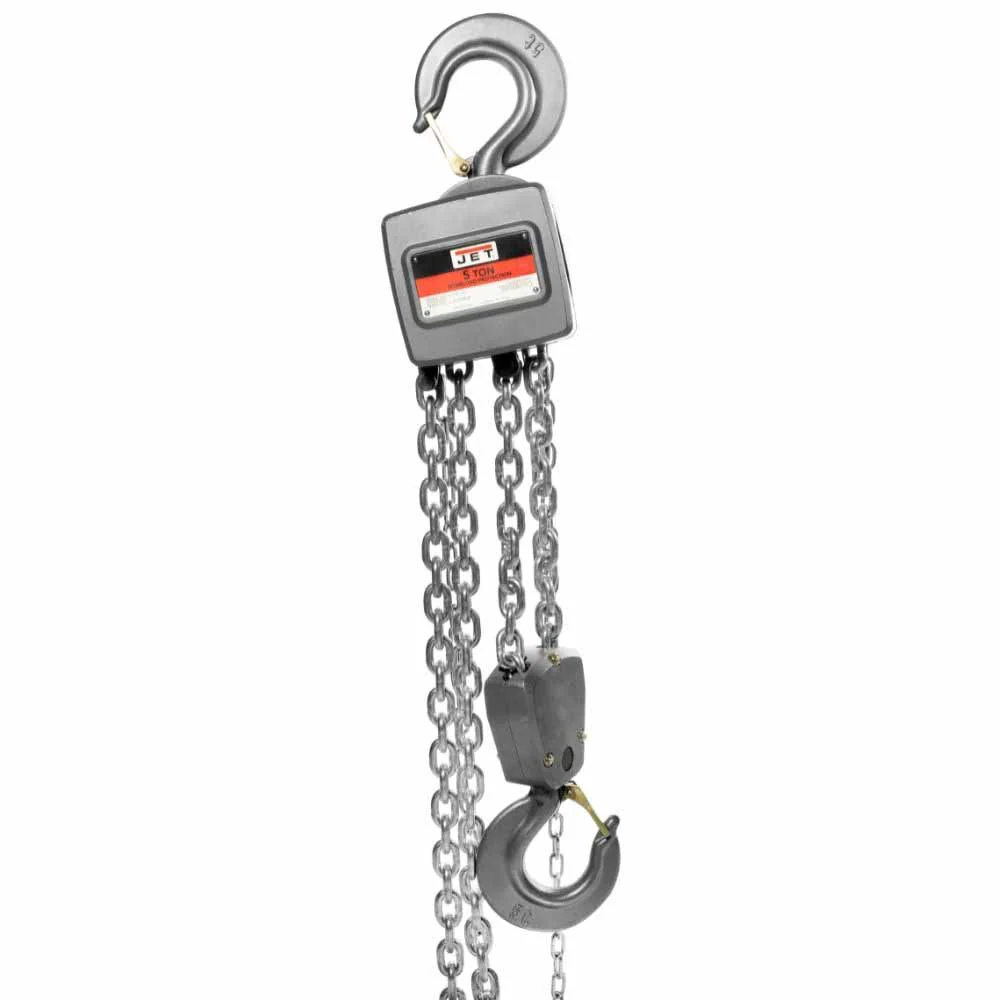 Jet JT9-133515 AL100-500-15  5 Ton Hand Chain Hoist with 15' of Lift - Moutools