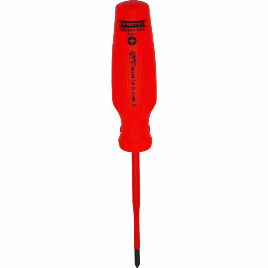Proto J90001-VDE VDE Insulated Phillips Screwdriver- #1 X 4