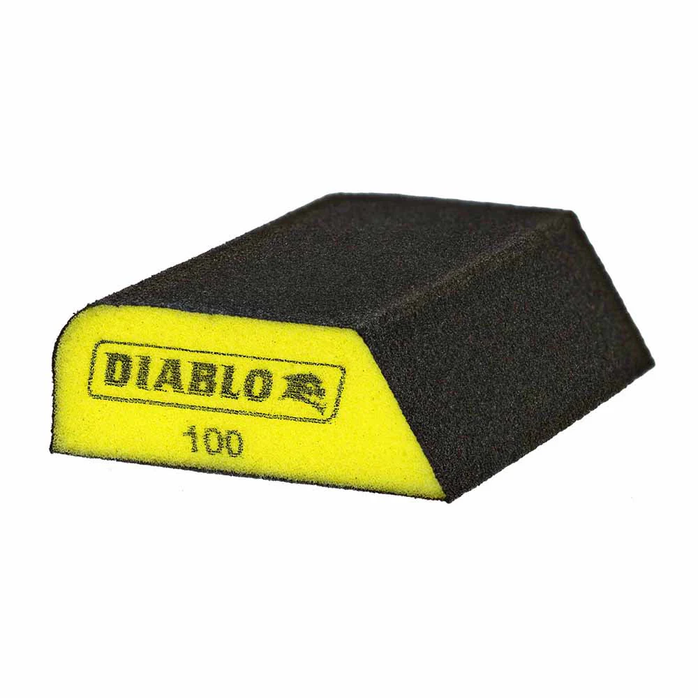 Diablo DFBCOMBFIN01G Dual-Edge 100-Grit (Fine) Sanding Sponge - Moutools