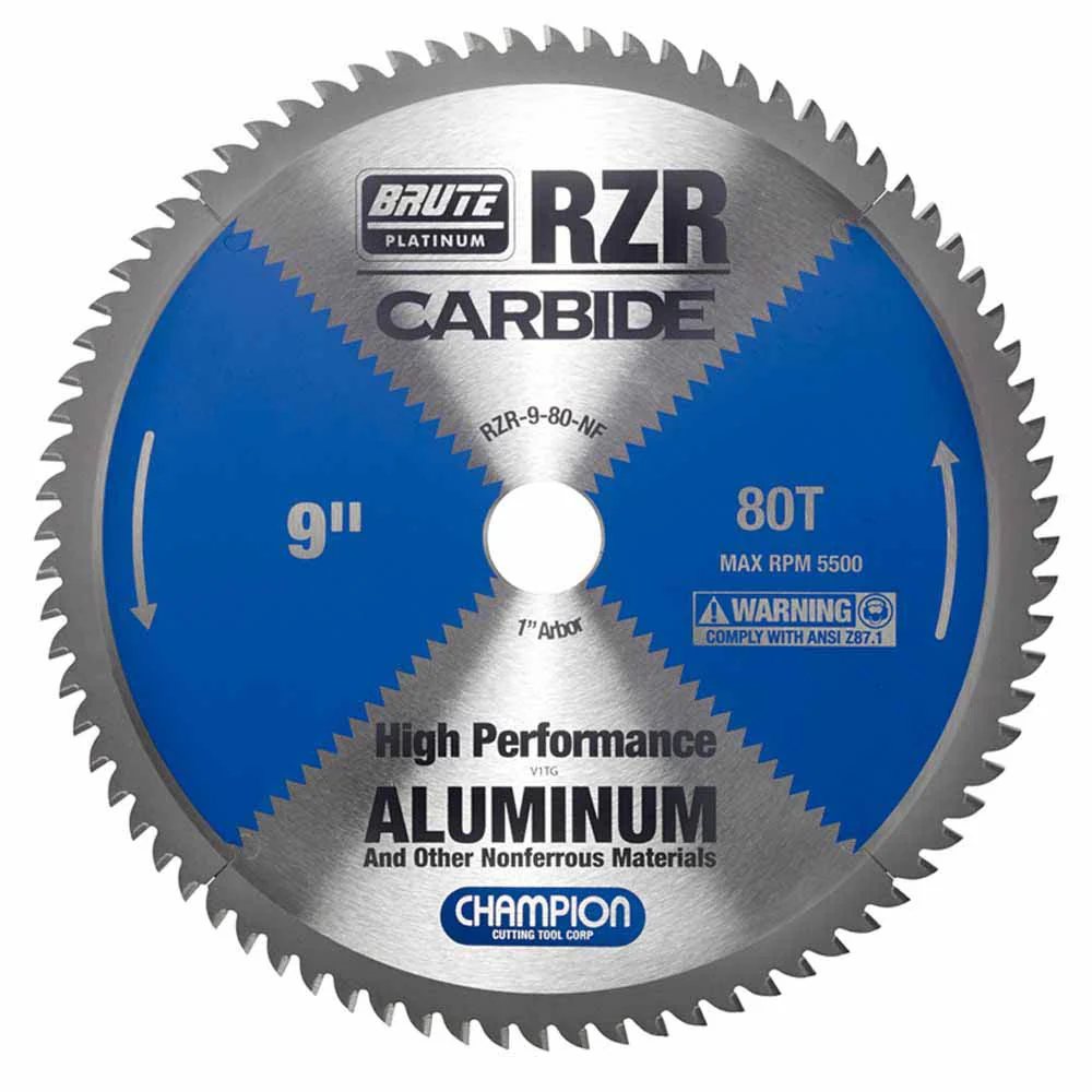 Champion Cutting Tool RZR-9-80-NF Metal Circular Saw Blade - 9