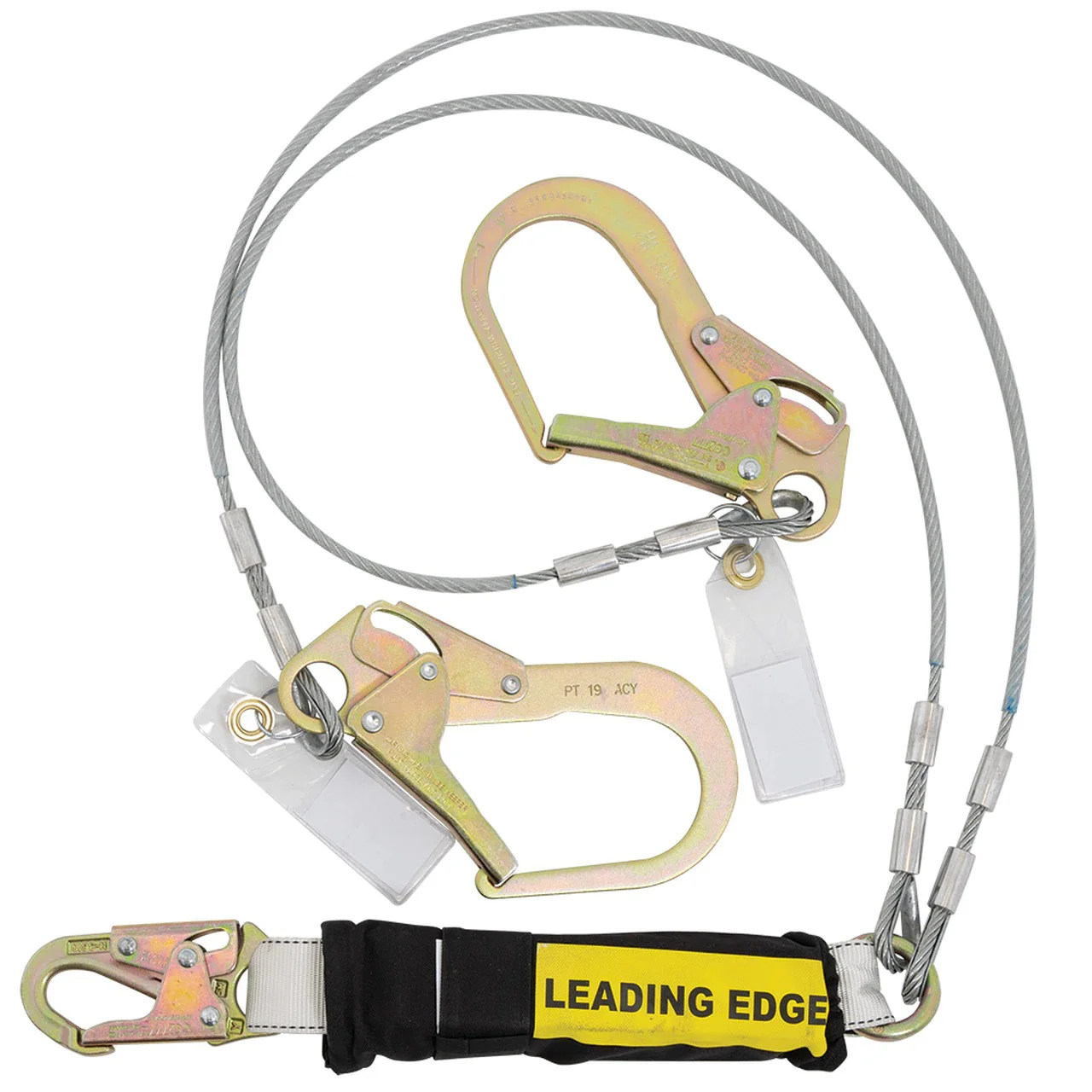 Werner C461220LE Leading Edge 6 Foot Twin Leg Energy Absorbing Lanyard - Moutools