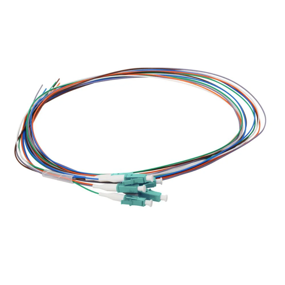 Cleerline PT-LC06-MM-1M 06 Fiber Pigtails, LC/UPC, 900 Micrometer, 50 Micrometer OM3, 1 m - Moutools