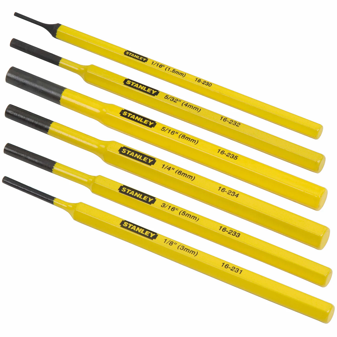 Stanley 16-226 6-Piece Pin Punch Kit - Moutools