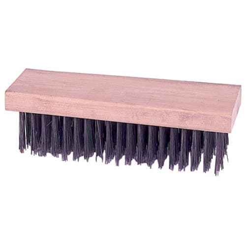 Weiler 44067 Block Type Scratch Brush, .014 Steel Fill, Flat Face, Packs of 12 - Moutools