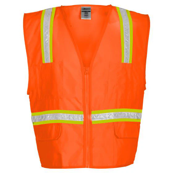 ML Kishigo 1091-2XL Orange 2X-Large Surveyor's Vest - Moutools