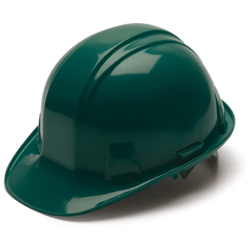 Pyramex HP16135 Green Cap Style 6 Point Ratchet Suspension Hard Hat - Moutools
