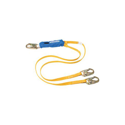 Werner C411100 6' DeCoil Twinleg Lanyard w 1