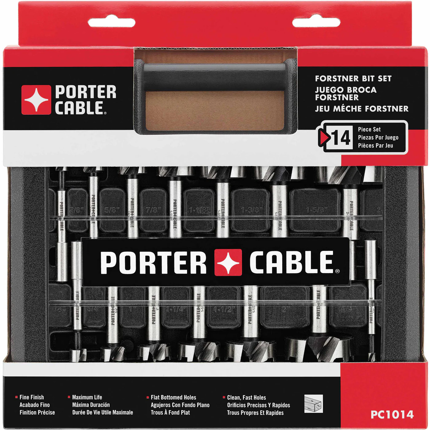 Porter Cable PC1014 14-piece Forstner Bit Set - Moutools