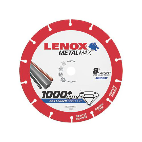Lenox 1972925 MetalMax Diamond Cutoff Wheel 8
