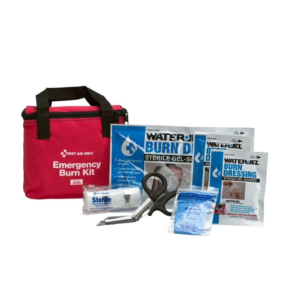 First Aid Only 3030 Burn Care Kit, Fabric Case - Moutools