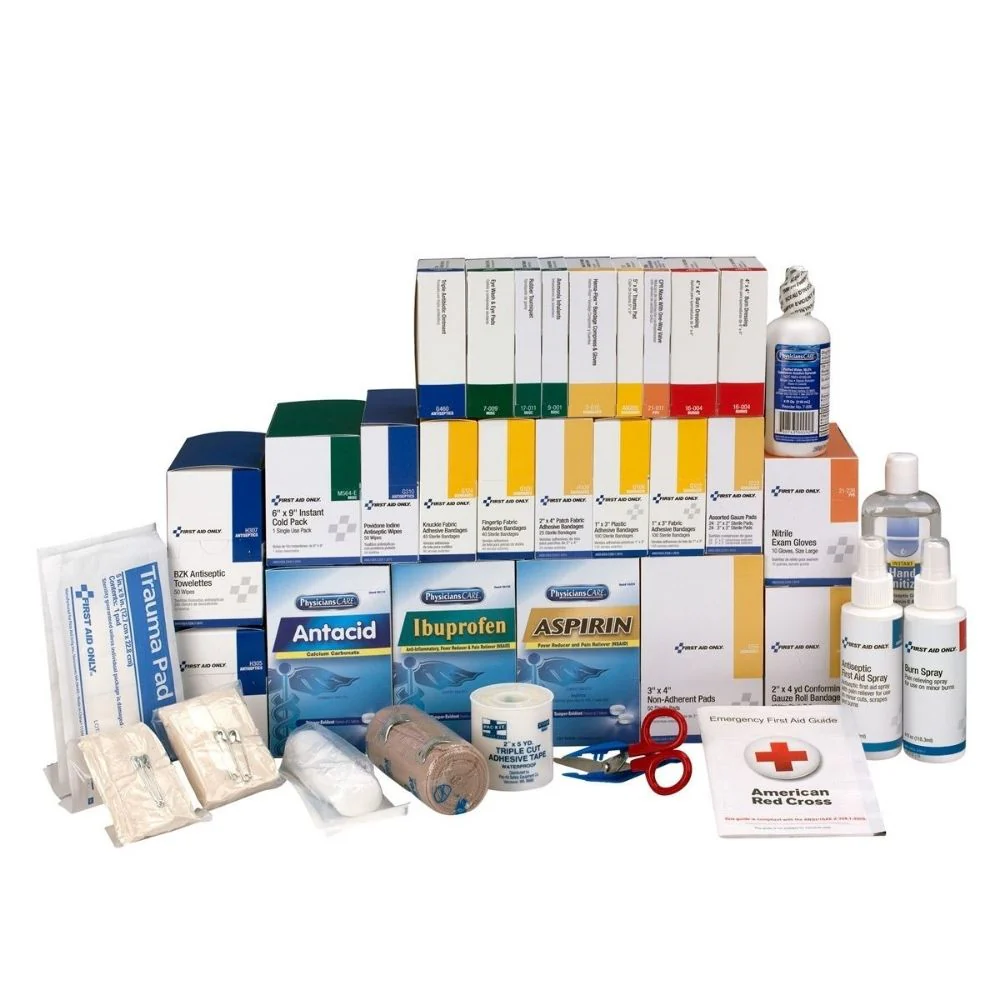 First Aid Only 90625 4 Shelf Class B+, Refill, with Meds - Moutools