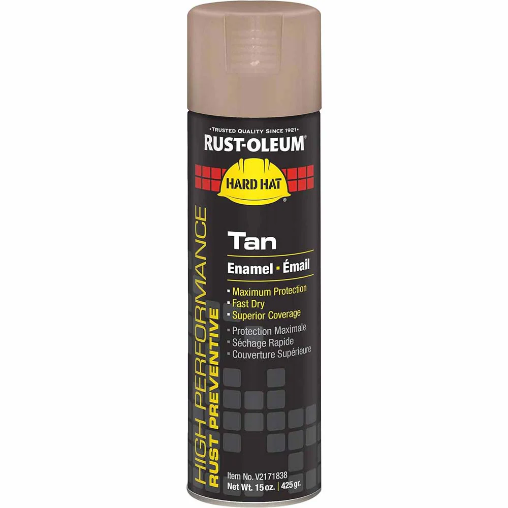 Rust-Oleum V2171838 V2100 15 oz. System Enamel Tan Gloss Spray Paint - Moutools