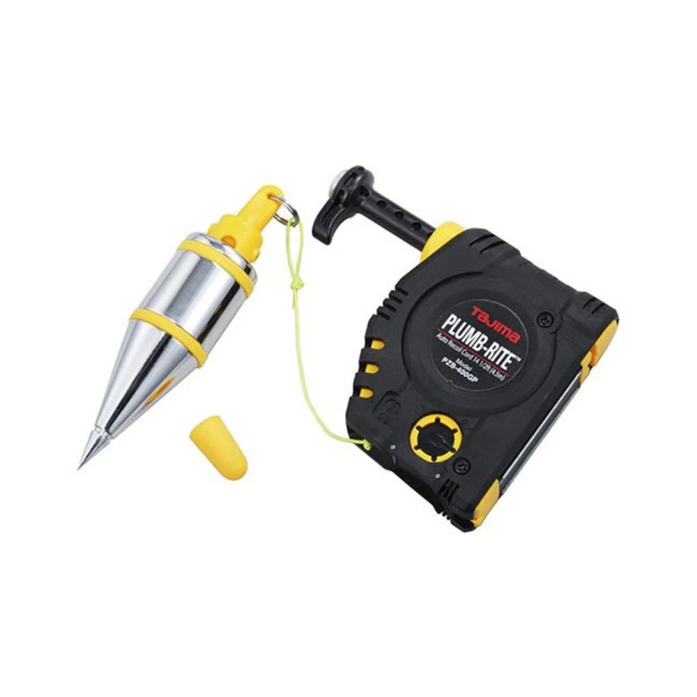 Tajima PZB-400GP Plumb-Rite 400GP Setter, 400 g / 14 oz. Quick-Stabilizing Bob, Hammer Plate - Moutools