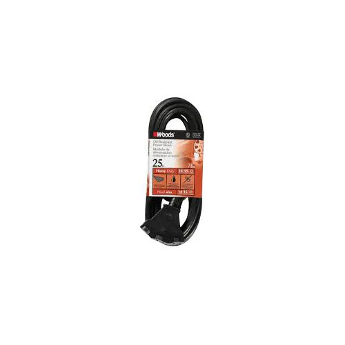 Woods 2451 Cci Agri-Pro Sjtow Extension Cord With 3-Outlet Power Block Connector, 3 14 Awg Bare - Moutools