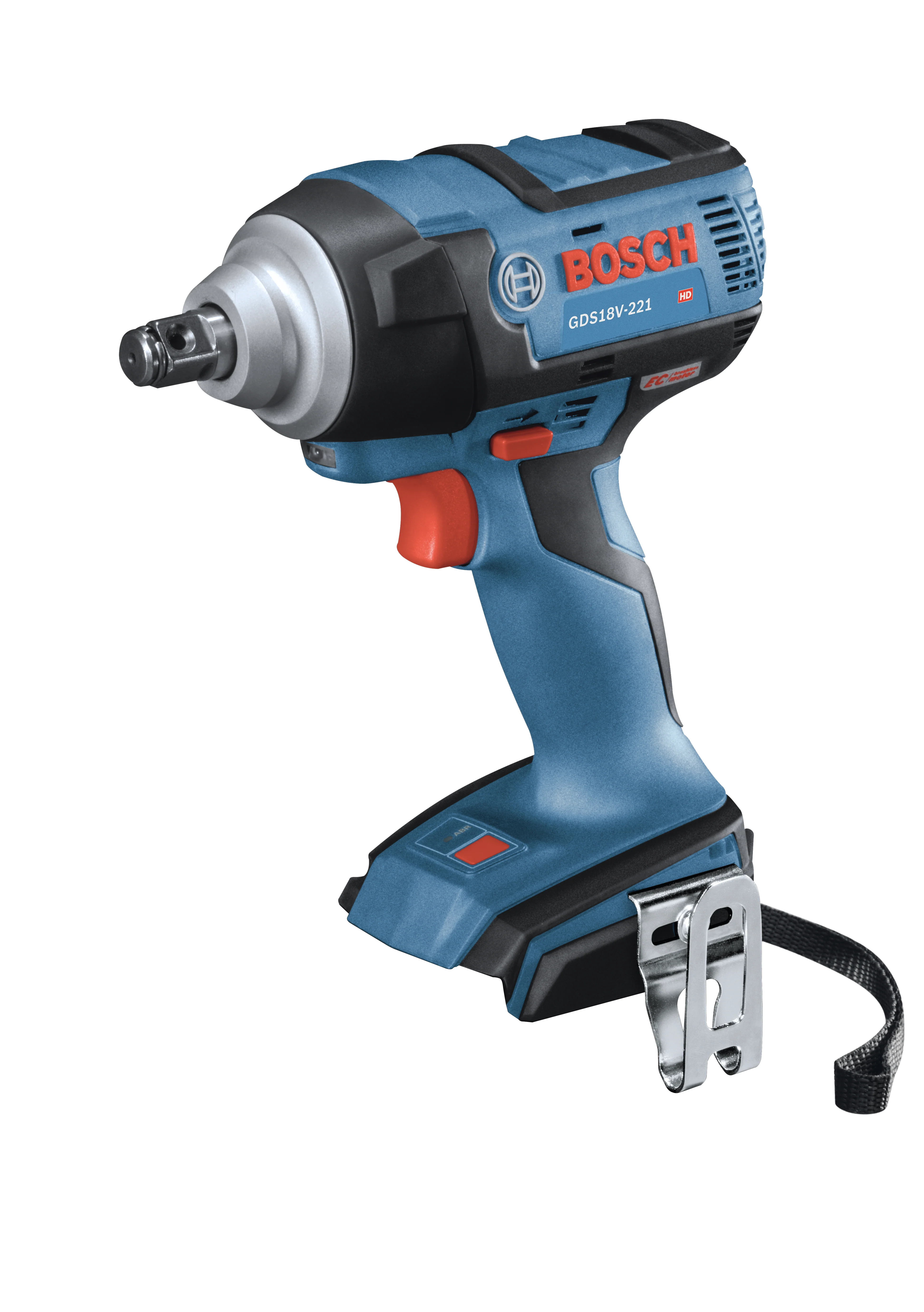 Bosch GDS18V-221N 18V EC Brushless 1/2 In. Impact Wrench with Friction Ring and Thru-Hole (Bare Tool) - Moutools