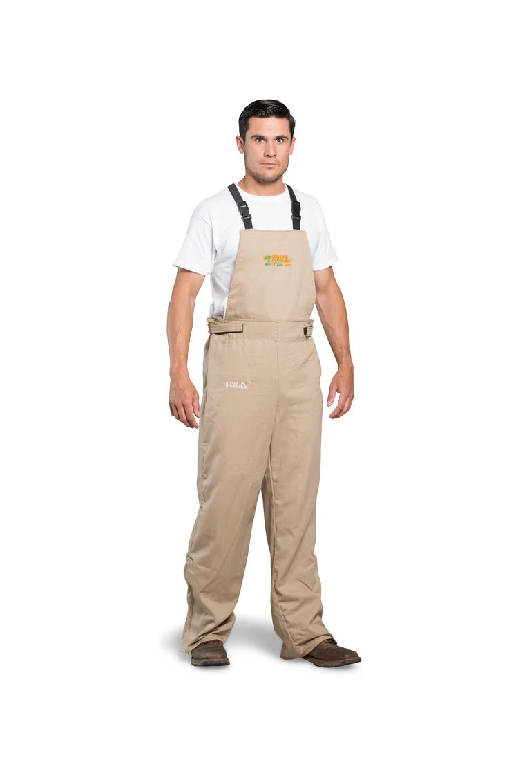 OEL Industries AFW08-KBO 8 Cal Bib Overall - Khaki - Moutools