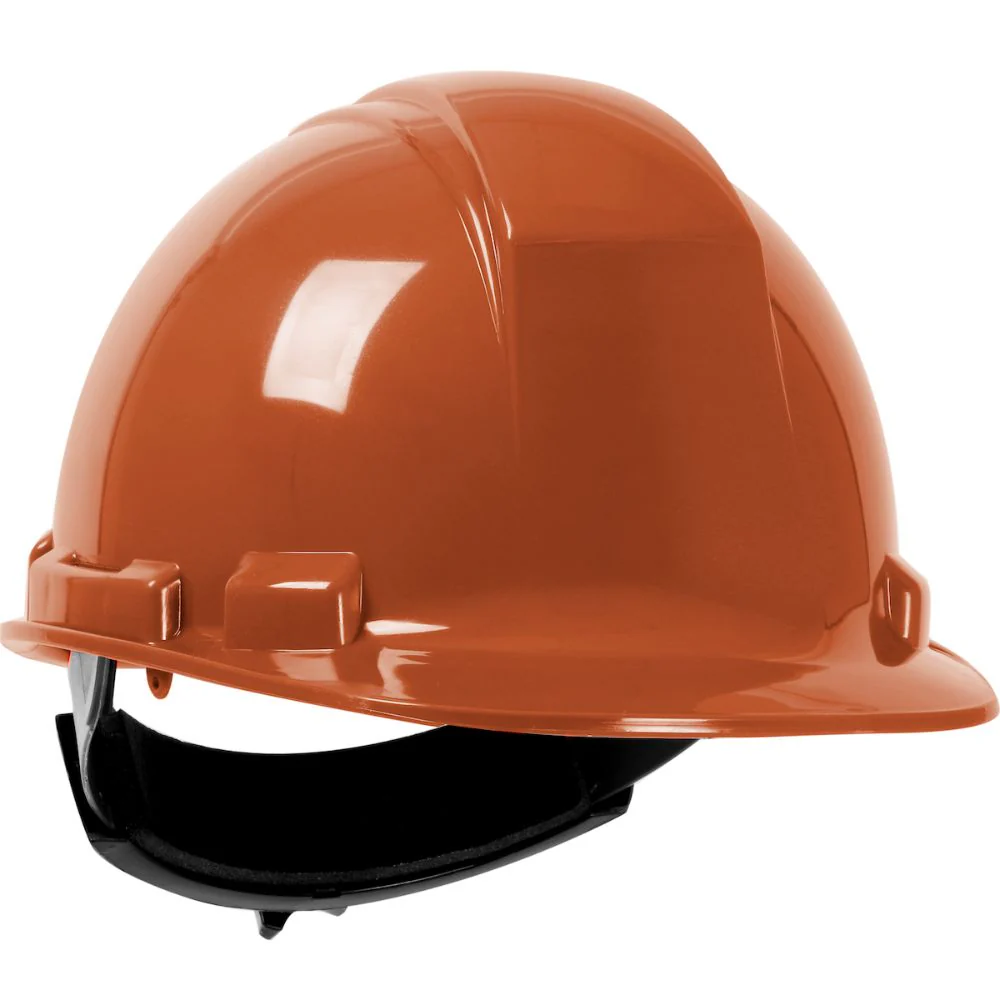 PIP 280-HP241R-12 Whistler Cap Style Hard Hat, HDPE Shell, 4-Point Textile Suspension, Ratchet Adjustment - Brown - Moutools