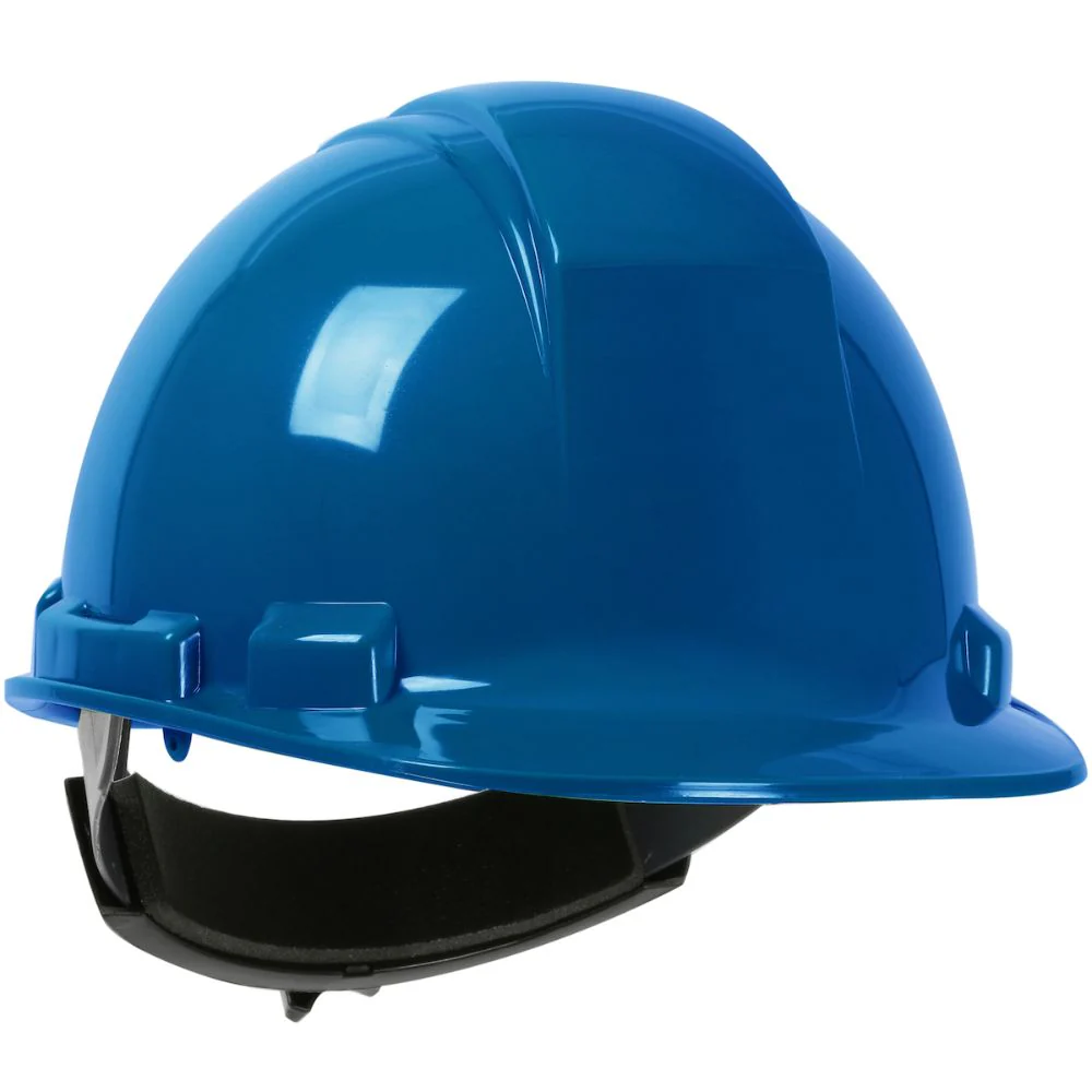PIP 280-HP241R-17 Whistler Cap Style Hard Hat, HDPE Shell, 4-Point Textile Suspension, Ratchet Adjustment - Royal - Moutools