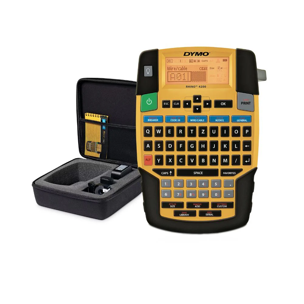 Dymo 1835374 Rhino 4200 Industrial Labeling Kit - Moutools