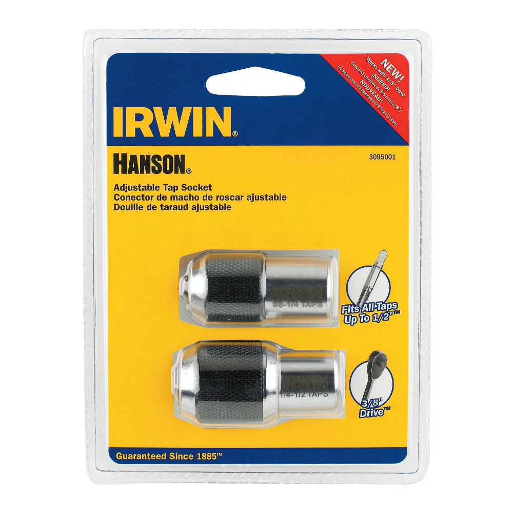 Irwin 3095001 2 Pc. Adjustable Tap Socket - Moutools