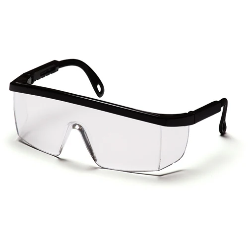 Pyramex SB410ST Integra Eyewear Clear Anti-Fog Lens Safety Glasses with Black Frame - Moutools