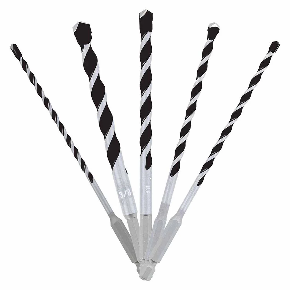 Diablo DMAMM1190-S5 5 pc Multi-Material Carbide Tipped Hammer Drill Bit Set (5-Piece) - Moutools