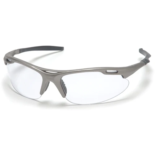 Pyramex SGM4510D Avante Eyewear Clear Lens Safety Glasses with Gun Metal Frame - Moutools