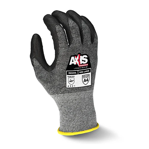 Radians RWG566XXL Axis Touchscreen Cut Protection Level A5 Work Glove, XXL - Moutools
