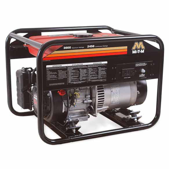 Mi-T-M GEN-3000-1MH0 3000-Watt Gasoline Portable Generator - Moutools