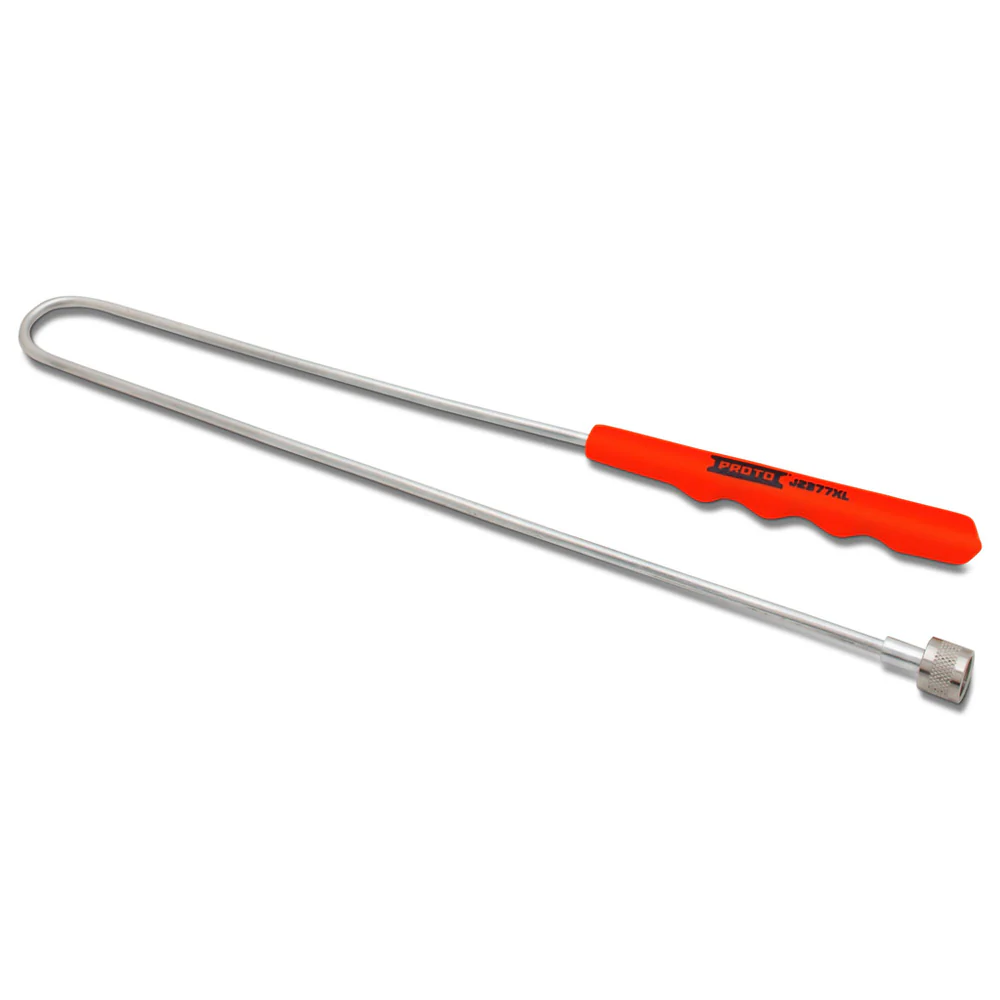 Proto J2377XL Magnetic Pick-Up Tool, Flexible, Push Button, 5lbs, 29in OAL - Moutools