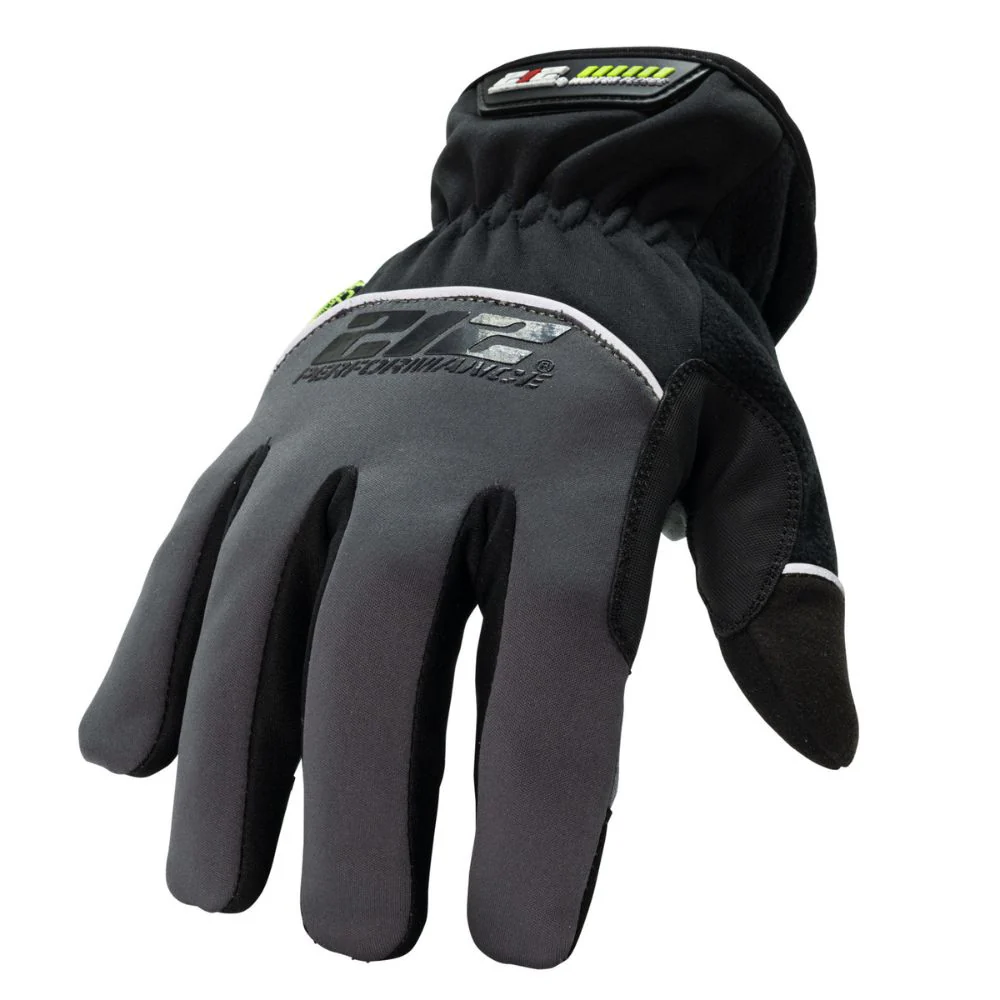 212 Performance TUNFWP-0611 Waterproof Fleece Lined Tundra Touchscreen Screen Gloves, X-Large Gray - Moutools