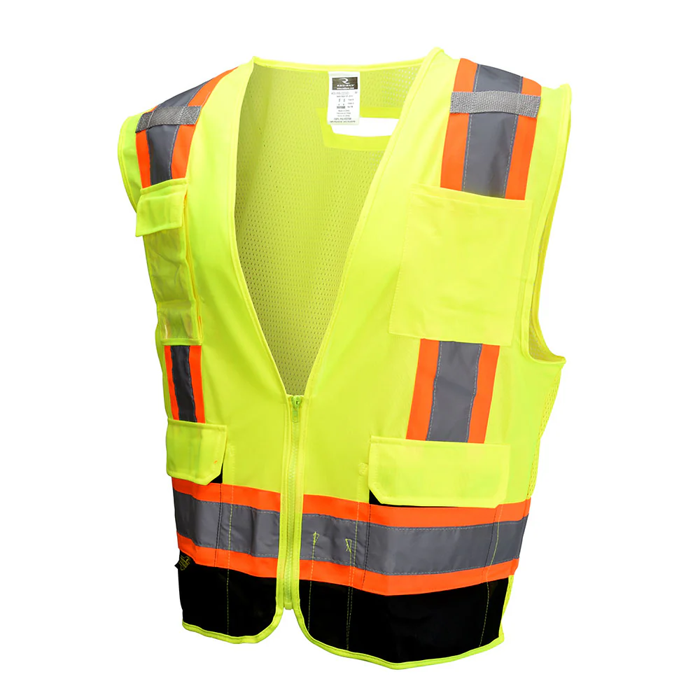 Radians SV6B-2ZGD-L Two Tone Surveyor Type R Class 2 Safety Vest, Large - Moutools