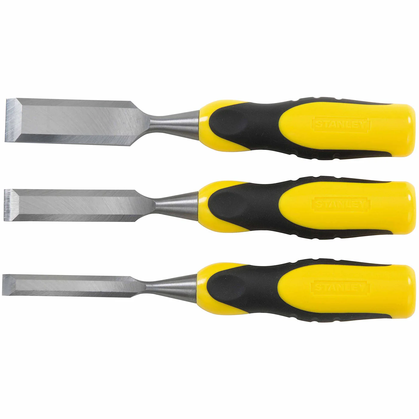 Stanley 16-300 Chisel Short Blade Bi-Material Set - 3 Pc. - Moutools