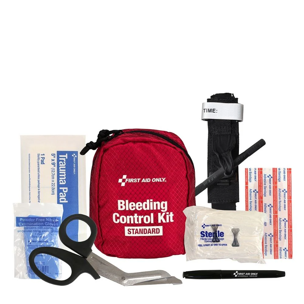 First Aid Only 91059 Bleeding Control Kit - Standard, Fabric Case - Moutools