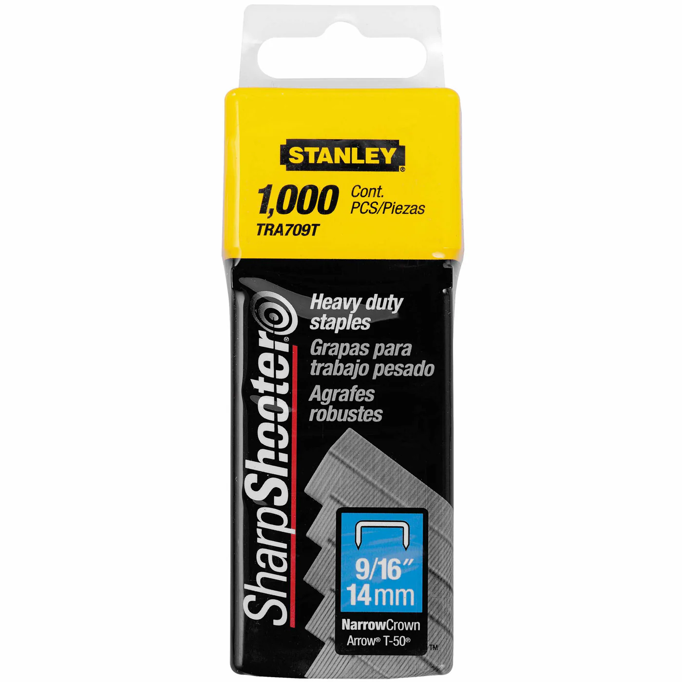 Stanley TRA709T Heavy Duty Narrow Crown Staples 9/16