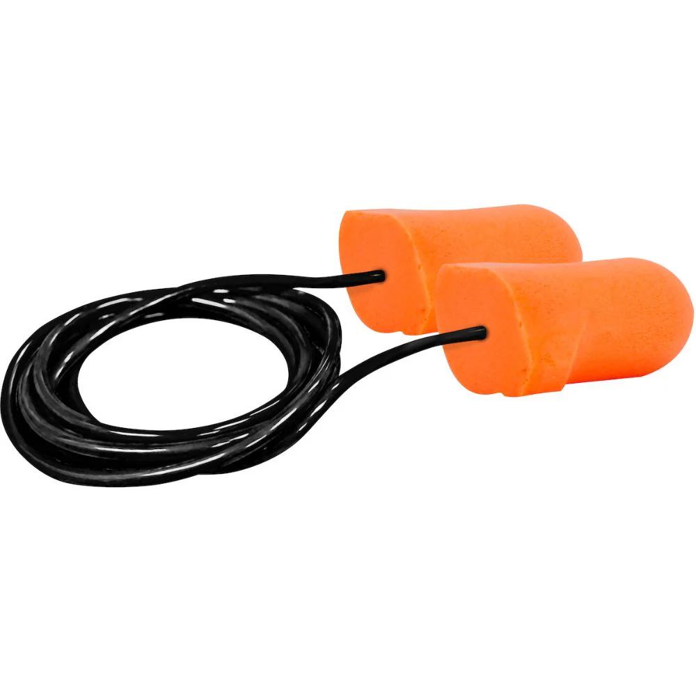 PIP 267-HPF510C T-Shape Disposable Soft Polyurethane Foam Corded Ear Plugs - NRR 32 - Moutools