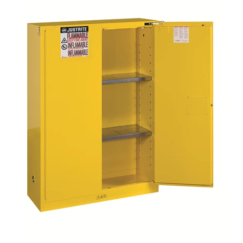 Justrite 894520 45 gal Self Closing Flammable Safety Cabinet, 2 Door, 65