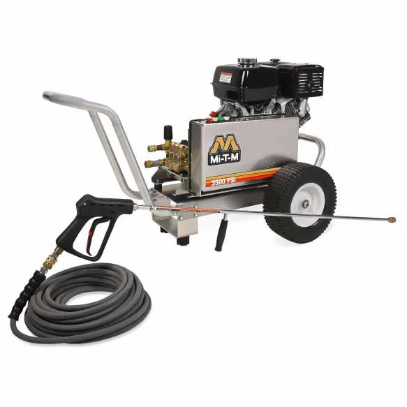 Mi-T-M CBA-3504-1MAH CBA Aluminum Series Gasoline Belt Drive Cold Water Pressure Washer - Moutools