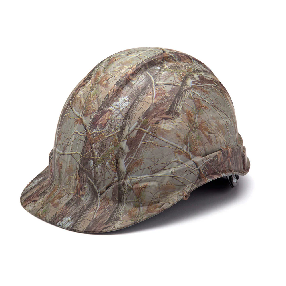 Pyramex HP44119 Ridgeline Real Tree Camo Cap Style Hard Hat, 4 Pt Ratchet - Moutools