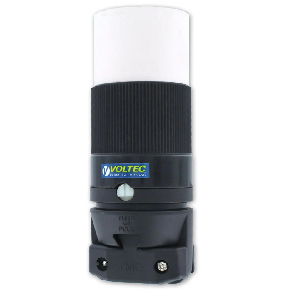 Voltec 12-00242V 50-Amp 50-P 125/250V Temporary Power Straight Blade Connector - Moutools