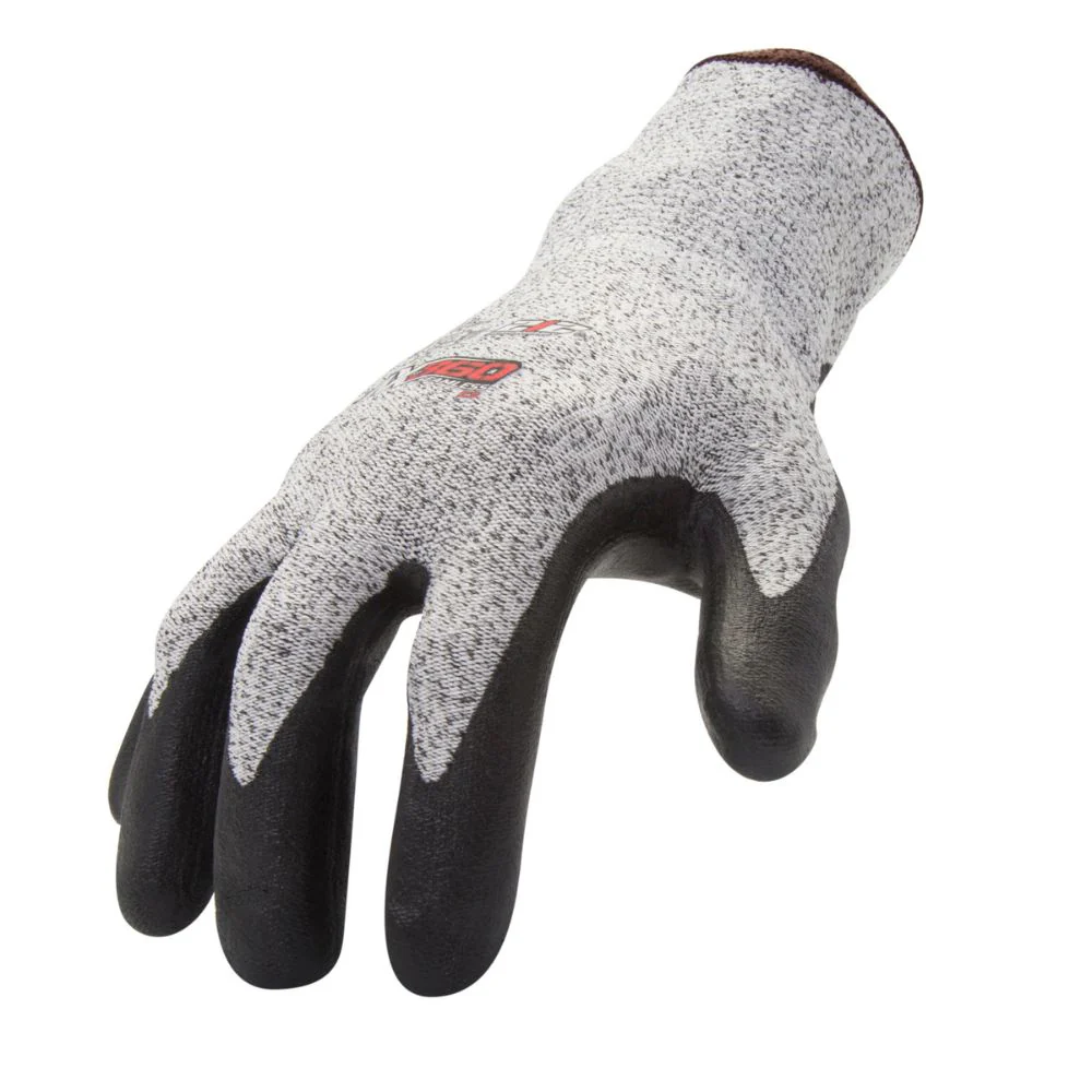 212 Performance AXC3-06-009PR AX360 Foam Nitrile-dipped Cut Resistant Gloves (EN Level 3, ANSI A2), Medium Gray;Black - Moutools