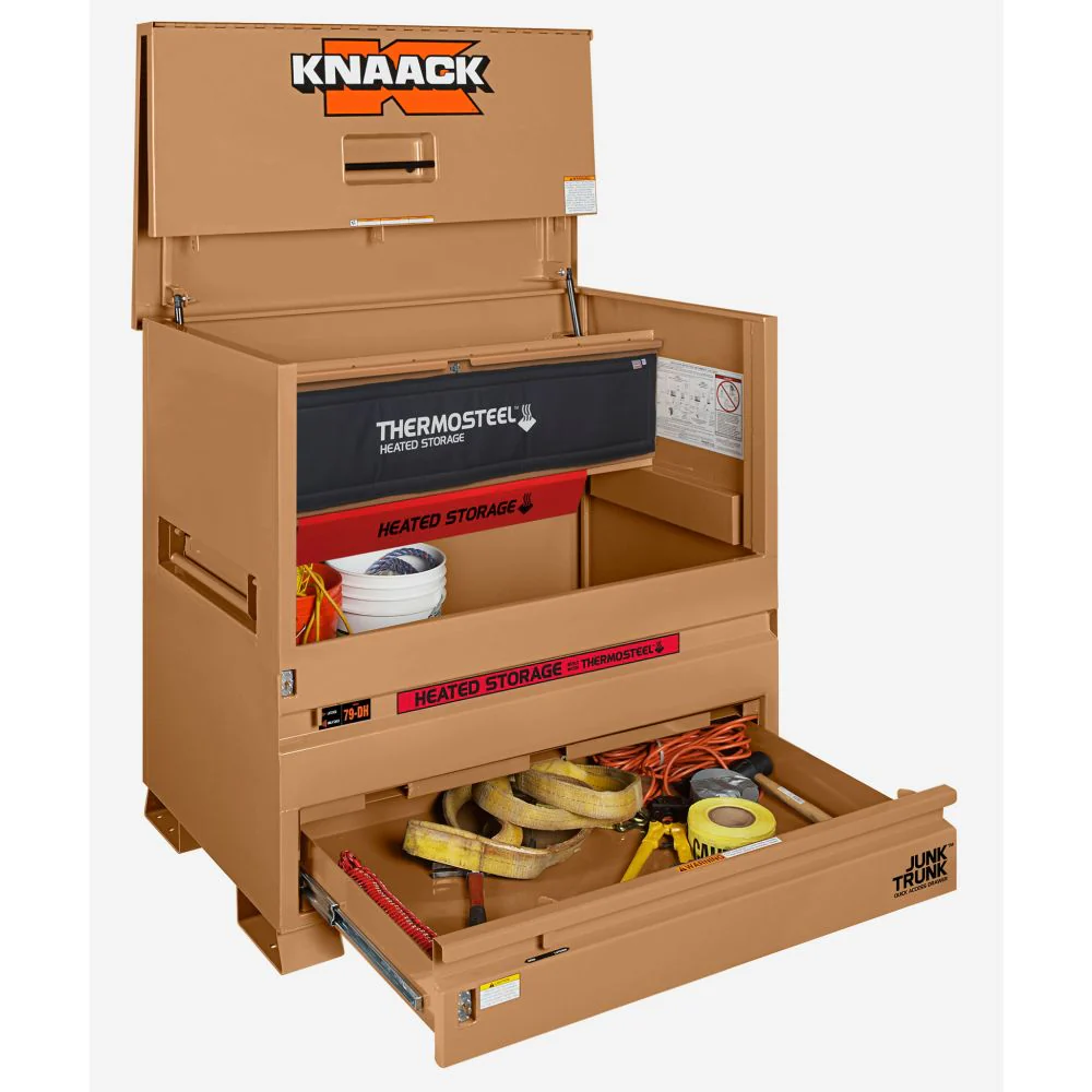 Knaack 79-DH STORAGEMASTER Piano Box with Junk Trunk and ThermoSteel - Moutools