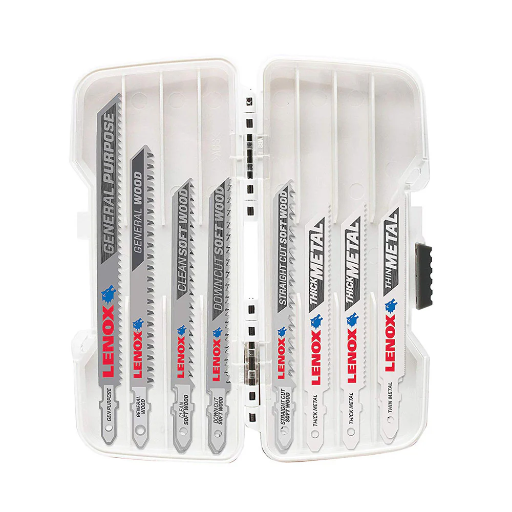 Lenox 1994574 Jig Saw T-Shank W/ Soft Case Kit, 12Pc - Moutools