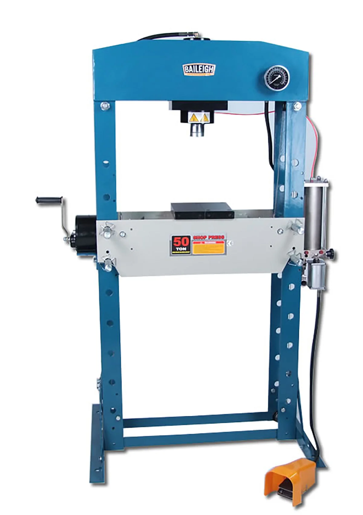 Baileigh Industrial BA9-1004828 Air/Hand Operated H-Frame Press HSP-50A - Moutools