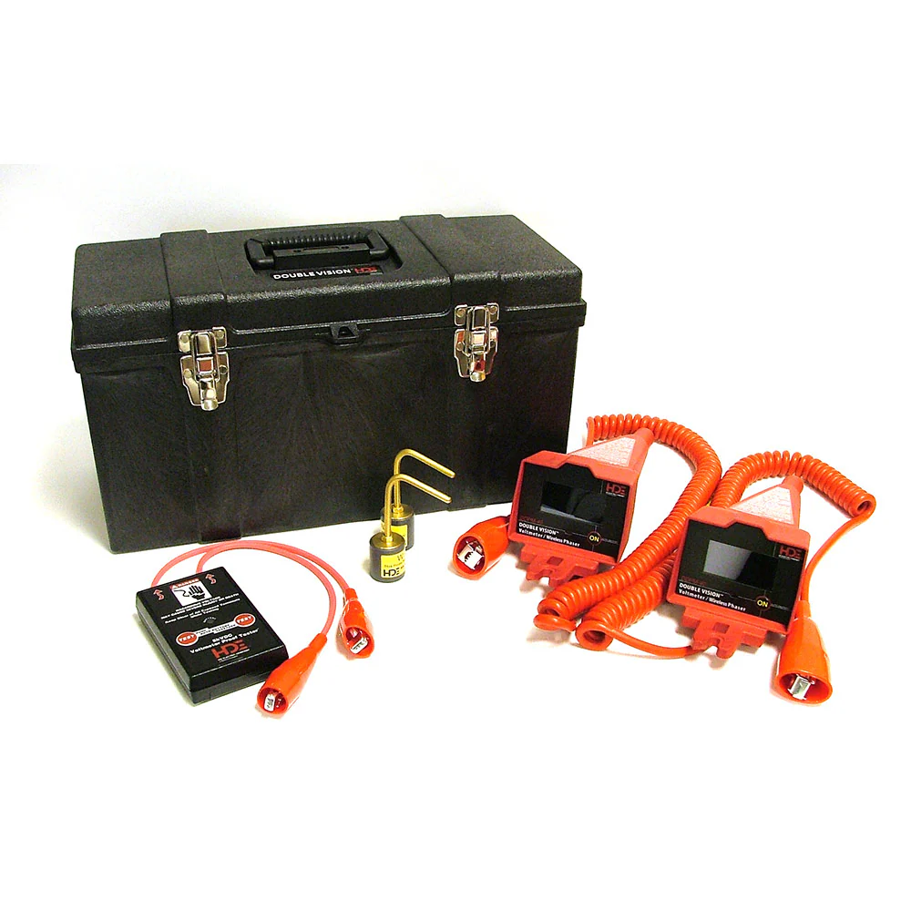 HD Electric DDPM-40/K01 Dual Display Wireless Phasing Voltmeter - Moutools