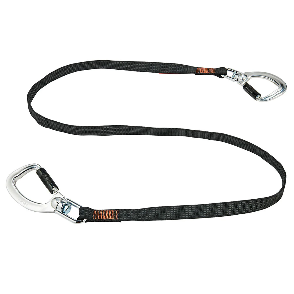 Ergodyne 19139 OAH 3139 Tool Lanyard Double-Locking Dual Carabiner w/Swivel  40lbs - Moutools