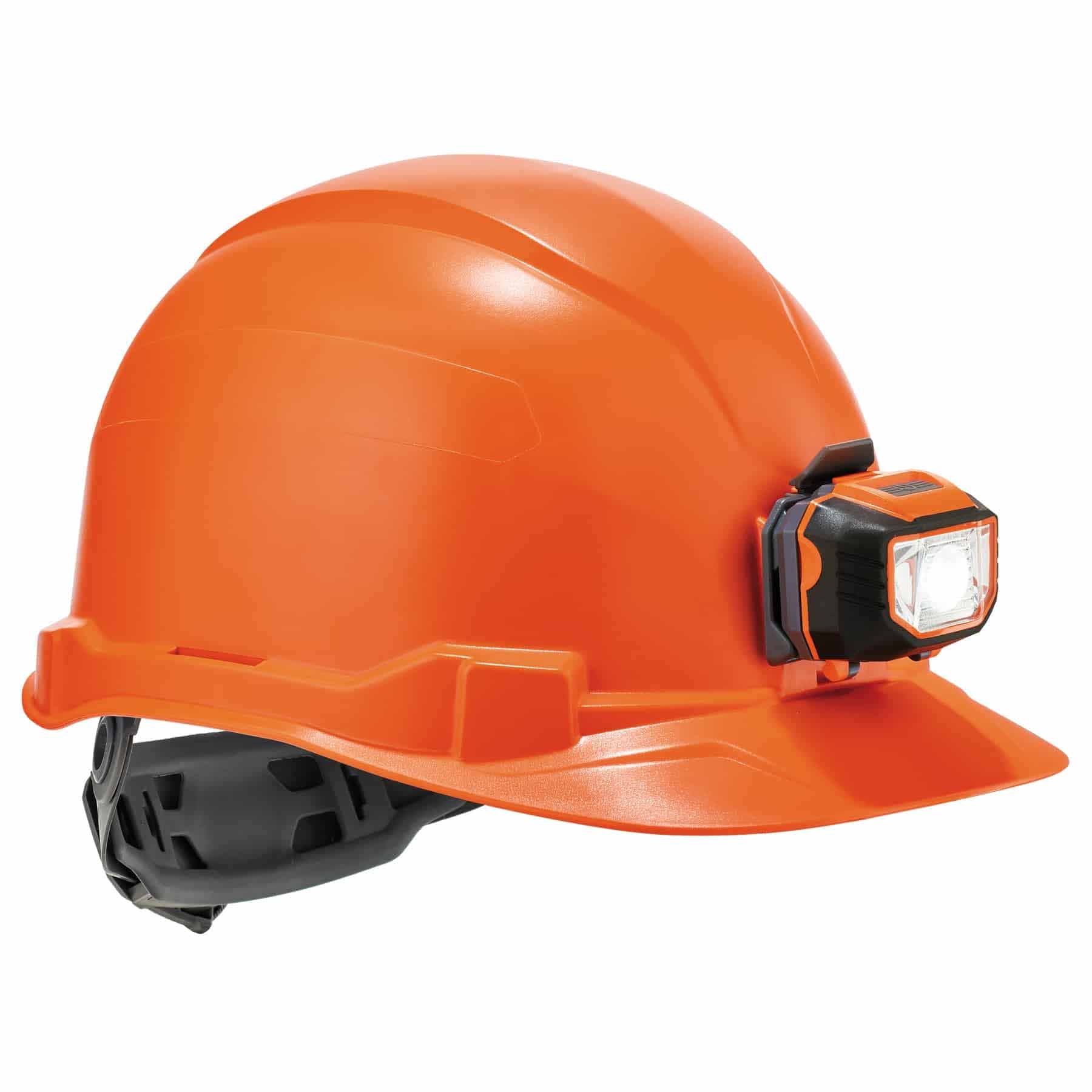 Ergodyne 60143 8970LED  Orange Class E Hard Hat Cap Style + LED Light - Moutools